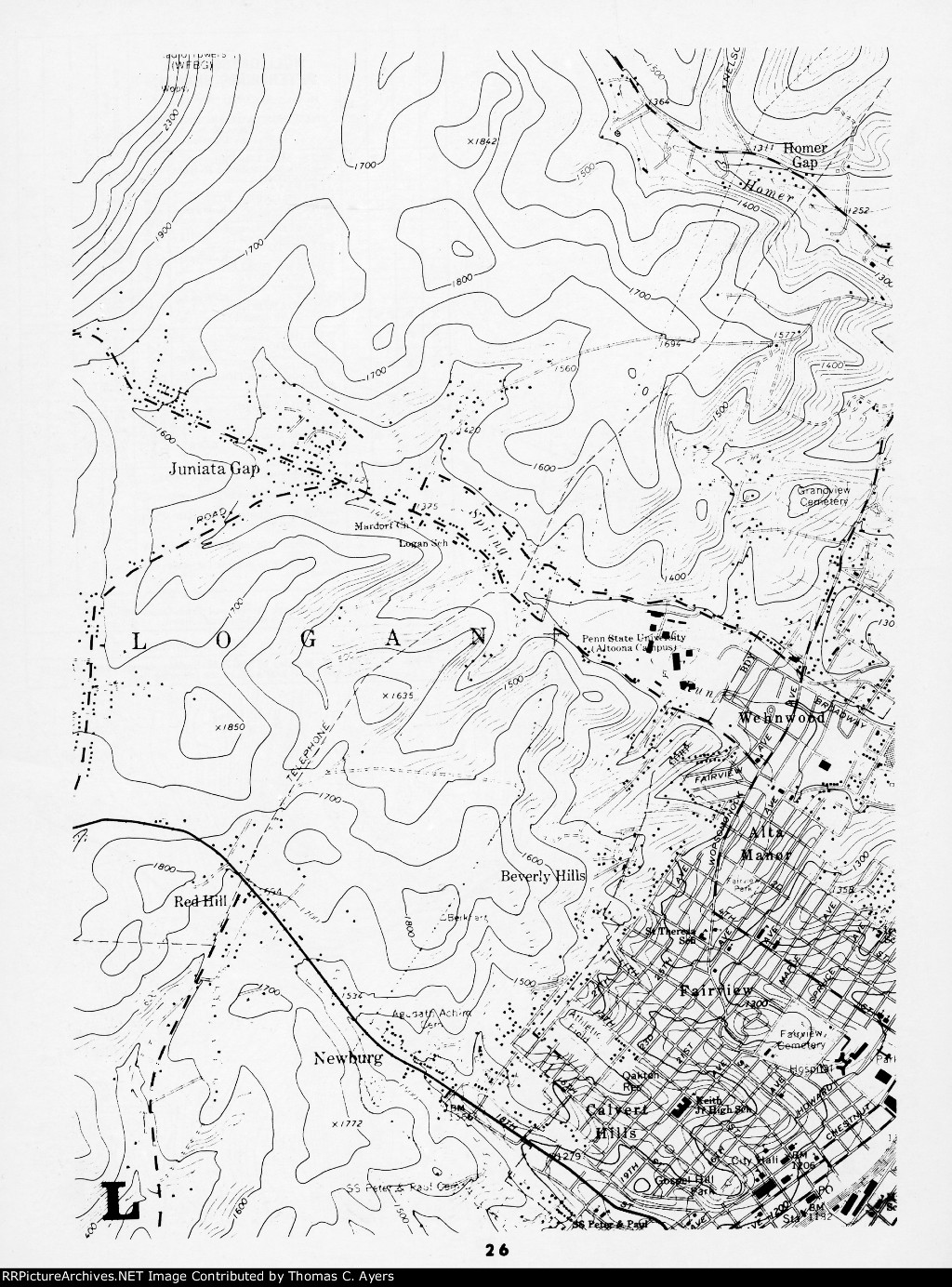 "Rail Guide To The Horseshoe Curve," Page 26, 1976